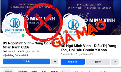 Góc cảnh báo: Một số fanpage giả mạo TS.BS Ngô Minh Vinh